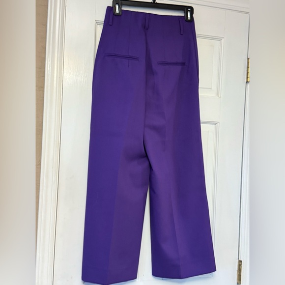 Zara Black and Purple Trousers - Picture 2 of 6